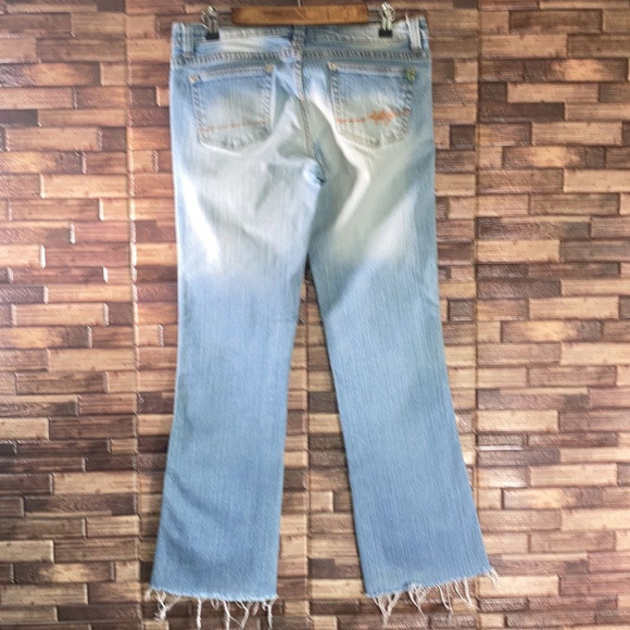 Juniors South Pole Bootcut Distressed Light Washed Jeans Size 11 - Picture 2 of 11